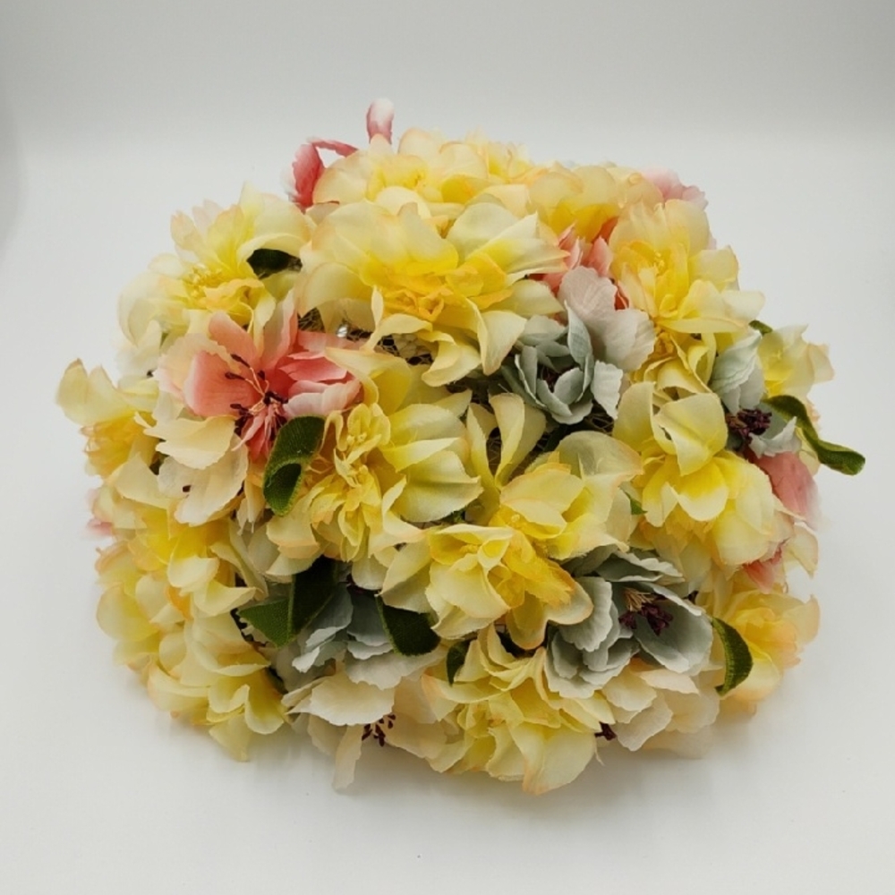 Vintage Floral Mesh Hat